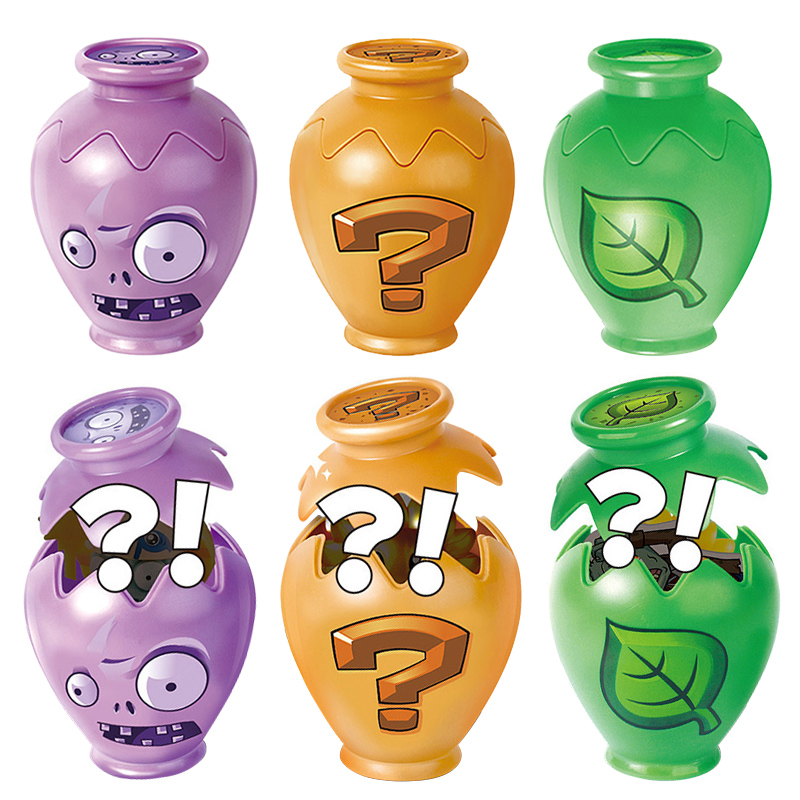 Plant Parent Yearly - Plants vs. Zombies ของเล่นเซอร์ไพรส์ทำจากวัสดุ ABS สำหรับการเล่นร่วมกันระหว่างพ่อแม่และลูก